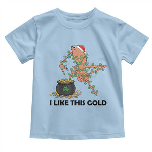 Marcus The Worm St Patricks Day Toddler T Shirt I Like This Gold TS14 Light Blue Print Your Wear