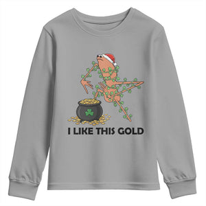 Marcus The Worm St Patricks Day Youth Sweatshirt I Like This Gold TS14 Sport Gray Print Your Wear