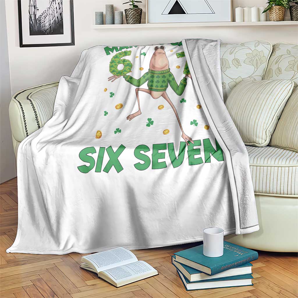 Marcus The Worm St Patricks Day Throw Blanket Funny 67 Six Seven Hands Meme TS14 Print Your Wear