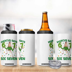 Marcus The Worm St Patricks Day 4 in 1 Can Cooler Tumbler Funny 67 Six Seven Hands Meme TS14 Print Your Wear