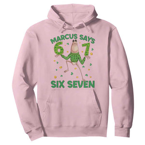 Marcus The Worm St Patricks Day Hoodie Funny 67 Six Seven Hands Meme TS14 Light Pink Print Your Wear