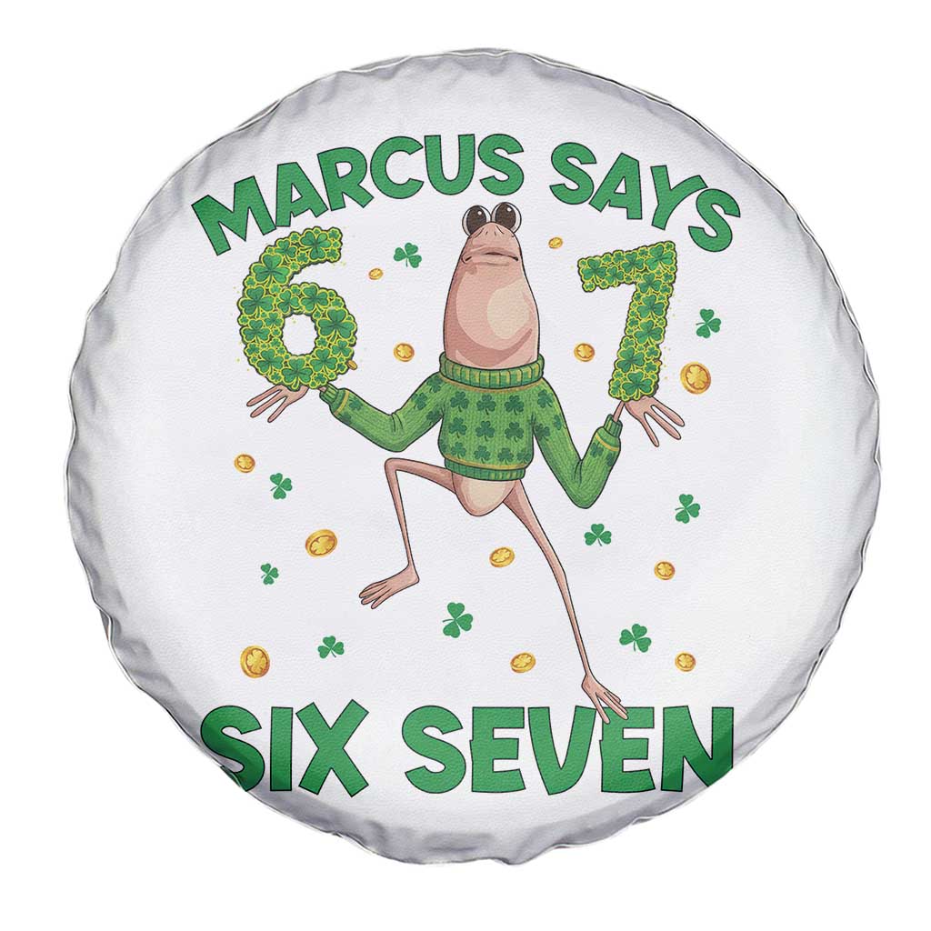 Marcus The Worm St Patricks Day Spare Tire Cover Funny 67 Six Seven Hands Meme TS14 Print Your Wear