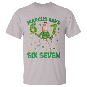Marcus The Worm St Patricks Day T Shirt Funny 67 Six Seven Hands Meme TS14 Ice Gray Print Your Wear