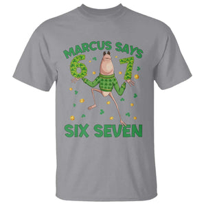 Marcus The Worm St Patricks Day T Shirt Funny 67 Six Seven Hands Meme TS14 Sport Gray Print Your Wear