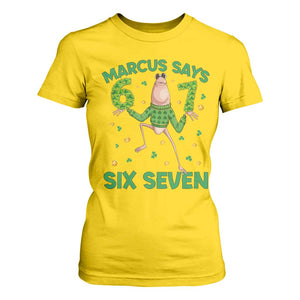 Marcus The Worm St Patricks Day T Shirt For Women Funny 67 Six Seven Hands Meme TS14 Daisy Print Your Wear