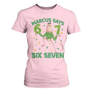 Marcus The Worm St Patricks Day T Shirt For Women Funny 67 Six Seven Hands Meme TS14 Light Pink Print Your Wear