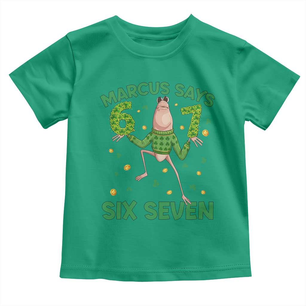 Marcus The Worm St Patricks Day Toddler T Shirt Funny 67 Six Seven Hands Meme TS14 Irish Green Print Your Wear