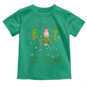 Marcus The Worm St Patricks Day Toddler T Shirt Funny 67 Six Seven Hands Meme TS14 Irish Green Print Your Wear