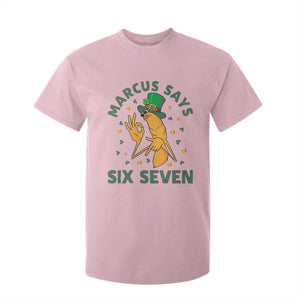 67 St Patricks Day T Shirt For Kid Funny Marcus The Worm Say Six Seven Meme TS14 Light Pink Print Your Wear