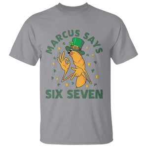 67 St Patricks Day T Shirt Funny Marcus The Worm Say Six Seven Meme TS14 Sport Gray Print Your Wear