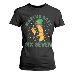 67 St Patricks Day T Shirt For Women Funny Marcus The Worm Say Six Seven Meme TS14 Black Print Your Wear