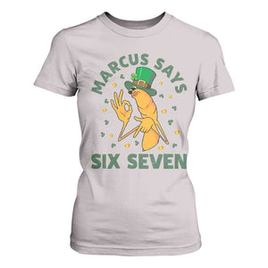 67 St Patricks Day T Shirt For Women Funny Marcus The Worm Say Six Seven Meme TS14 Ice Gray Print Your Wear