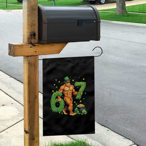 67 St Patricks Day Garden Flag Funny Bigfoot Six Seven Shamrock Party Meme TS14 Print Your Wear