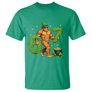 67 St Patricks Day T Shirt - Funny Bigfoot Six Seven Shamrock Party Meme Tee TS14 Irish Green Print Your Wear