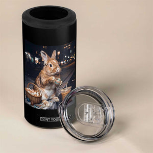 Easter Bunny Iced Coffee 4 in 1 Can Cooler Tumbler Funny Rabbit Egg Painting TS14 Print Your Wear