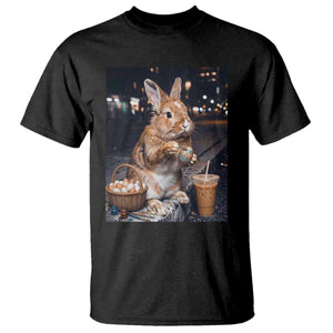 Easter Bunny Iced Coffee T Shirt Funny Rabbit Egg Painting TS14 Black Print Your Wear