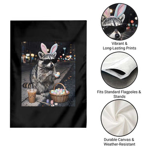 Easter Raccoon Iced Coffee Garden Flag Funny Trash Panda Egg Painting TS14 Print Your Wear
