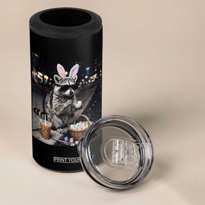 Easter Raccoon Iced Coffee 4 in 1 Can Cooler Tumbler Funny Trash Panda Egg Painting TS14 Print Your Wear