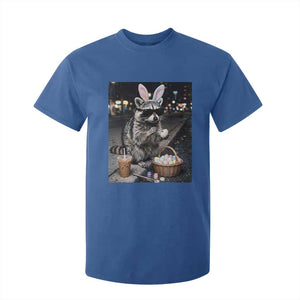 Easter Raccoon Iced Coffee T Shirt For Kid Funny Trash Panda Egg Painting TS14 Royal Blue Print Your Wear