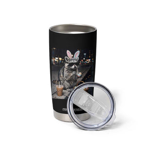 Easter Raccoon Iced Coffee Tumbler Cup Funny Trash Panda Egg Painting TS14 Print Your Wear