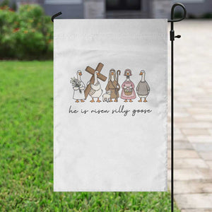 He Is Risen Silly Goose Garden Flag Funny Christian Easter TS14 Print Your Wear
