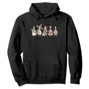 He Is Risen Silly Goose Hoodie Funny Christian Easter TS14 Black Print Your Wear