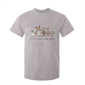 He Is Risen Silly Goose T Shirt For Kid Funny Christian Easter TS14 Ice Gray Print Your Wear