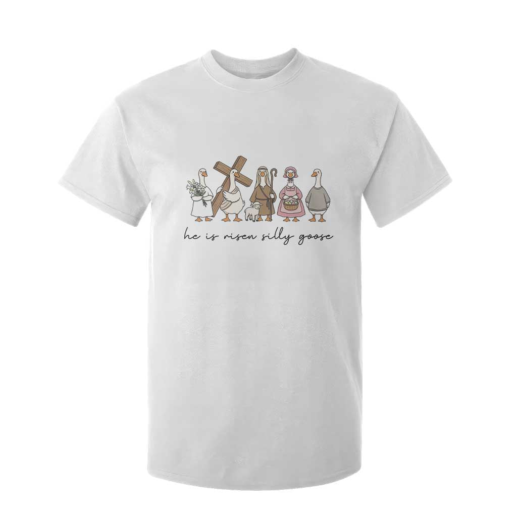 He Is Risen Silly Goose T Shirt For Kid Funny Christian Easter TS14 White Print Your Wear