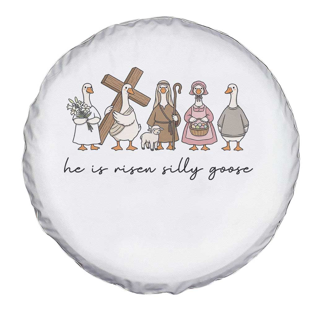 He Is Risen Silly Goose Spare Tire Cover Funny Christian Easter TS14 Print Your Wear