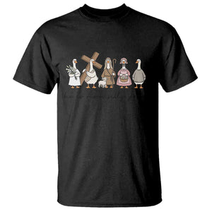 He Is Risen Silly Goose T Shirt Funny Christian Easter TS14 Black Print Your Wear