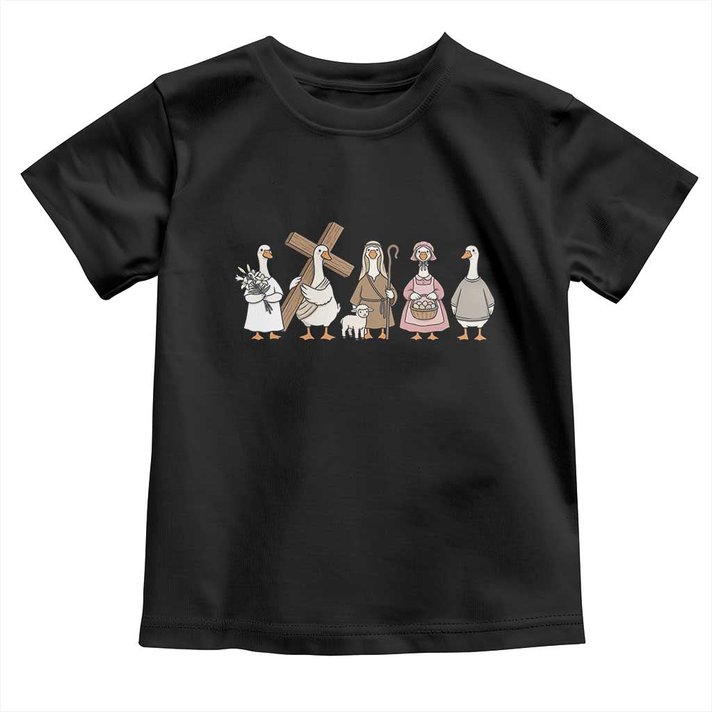He Is Risen Silly Goose Toddler T Shirt Funny Christian Easter TS14 Black Print Your Wear