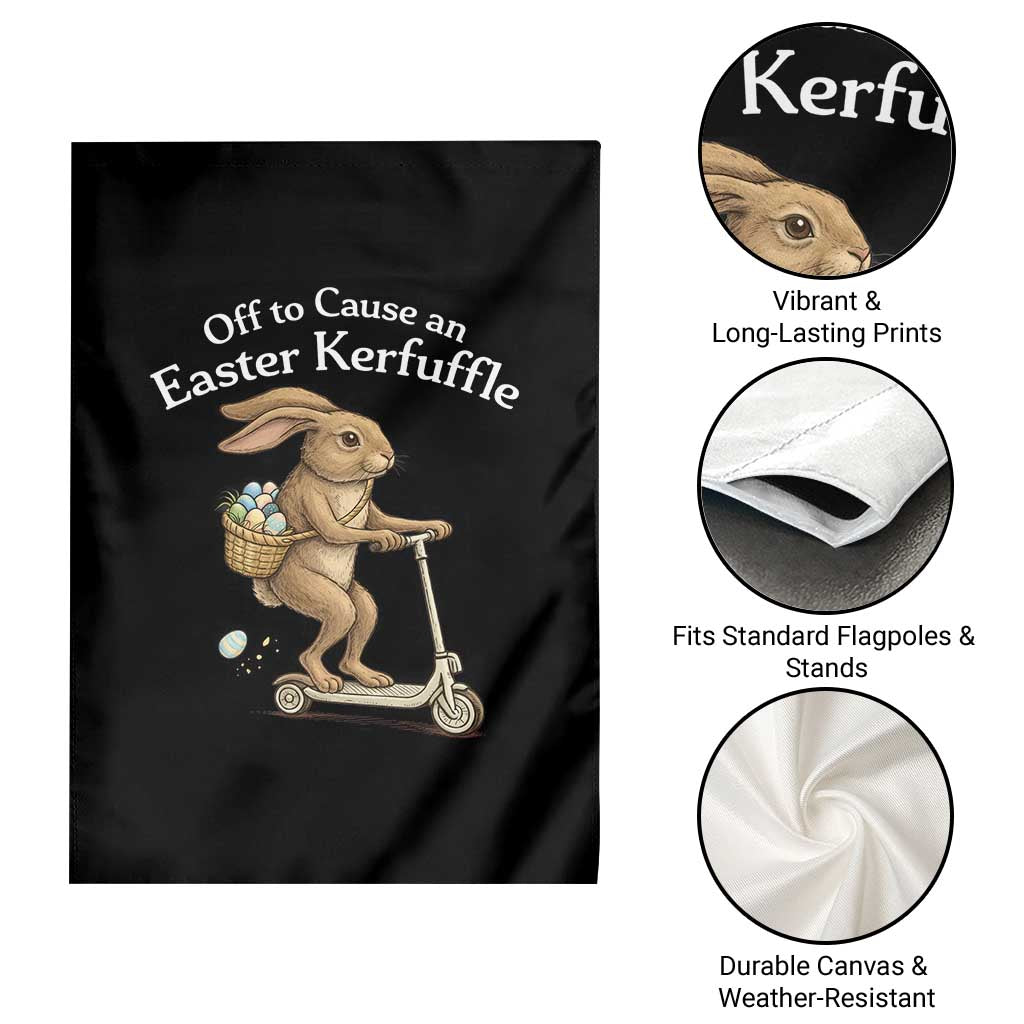 Funny Easter Bunny Garden Flag Off To The Cause an Easter Kerfuffle TS14 Print Your Wear