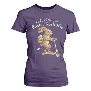 Funny Easter Bunny T Shirt For Women Off To The Cause an Easter Kerfuffle TS14 Purple Print Your Wear
