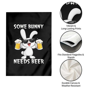 Funny Easter Bunny Drinking Beer Garden Flag Some Bunny Needs Beer TS14 Print Your Wear