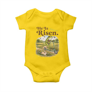 He Is Risen Hop On Baby Onesie Christian Easter Frog TS14 Daisy Print Your Wear