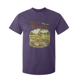 He Is Risen Hop On T Shirt For Kid Christian Easter Frog TS14 Purple Print Your Wear