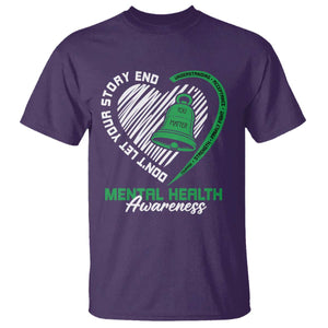 Mental Health Awarenes T Shirt Green Ribbon Inspirational Psychologist Therapist TS14 Purple Print Your Wear
