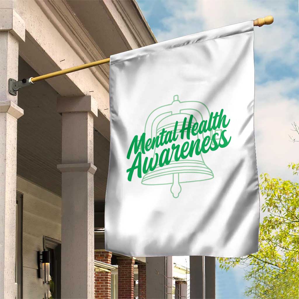 Mental Health Matters Awareness Garden Flag Support Squad Green Ribbon TS14 Print Your Wear