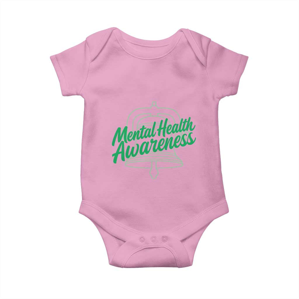 Mental Health Matters Awareness Baby Onesie Support Squad Green Ribbon TS14 Light Pink Print Your Wear