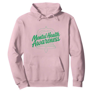 Mental Health Matters Awareness Hoodie Support Squad Green Ribbon TS14 Light Pink Print Your Wear