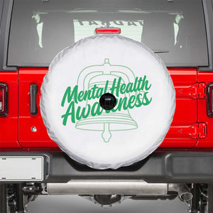 Mental Health Matters Awareness Spare Tire Cover Support Squad Green Ribbon TS14 White Print Your Wear