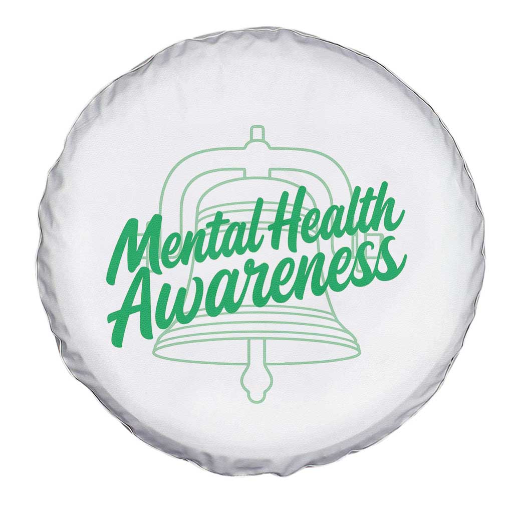 Mental Health Matters Awareness Spare Tire Cover Support Squad Green Ribbon TS14 Print Your Wear