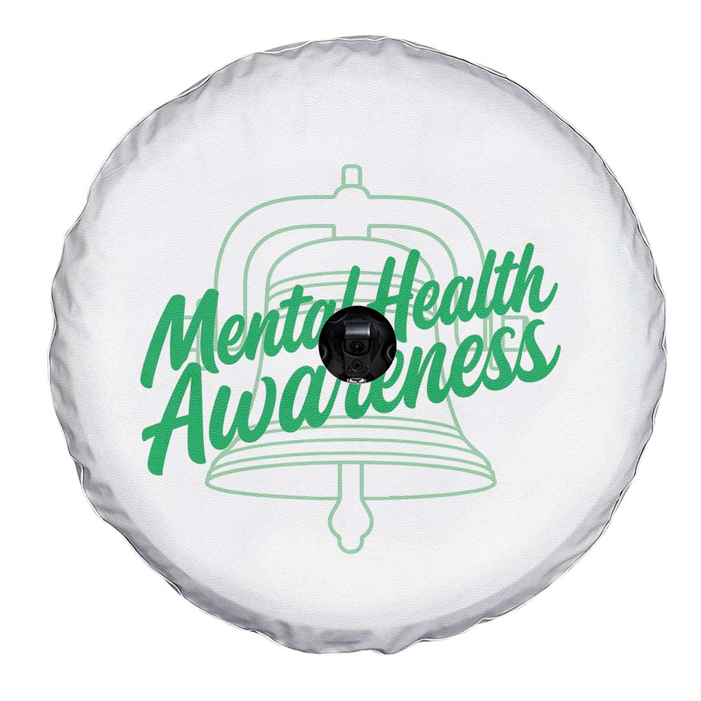 Mental Health Matters Awareness Spare Tire Cover Support Squad Green Ribbon TS14 Print Your Wear
