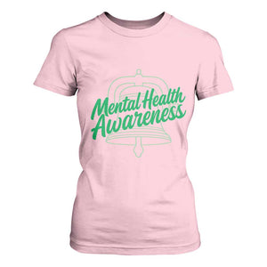 Mental Health Matters Awareness T Shirt For Women Support Squad Green Ribbon TS14 Light Pink Print Your Wear