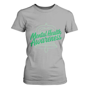 Mental Health Matters Awareness T Shirt For Women Support Squad Green Ribbon TS14 Sport Gray Print Your Wear
