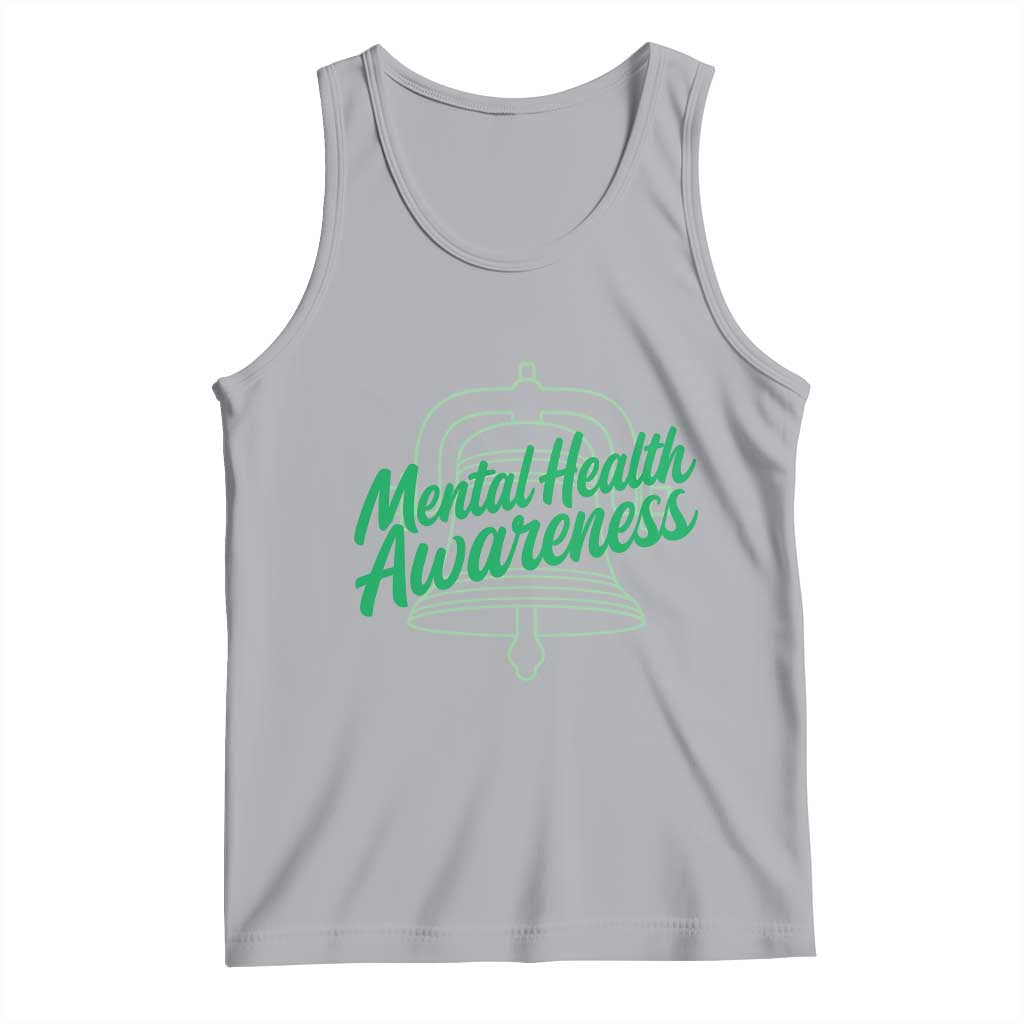 Mental Health Matters Awareness Tank Top Support Squad Green Ribbon TS14 Athletic Heather Print Your Wear