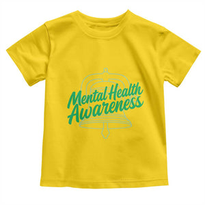 Mental Health Matters Awareness Toddler T Shirt Support Squad Green Ribbon TS14 Daisy Print Your Wear