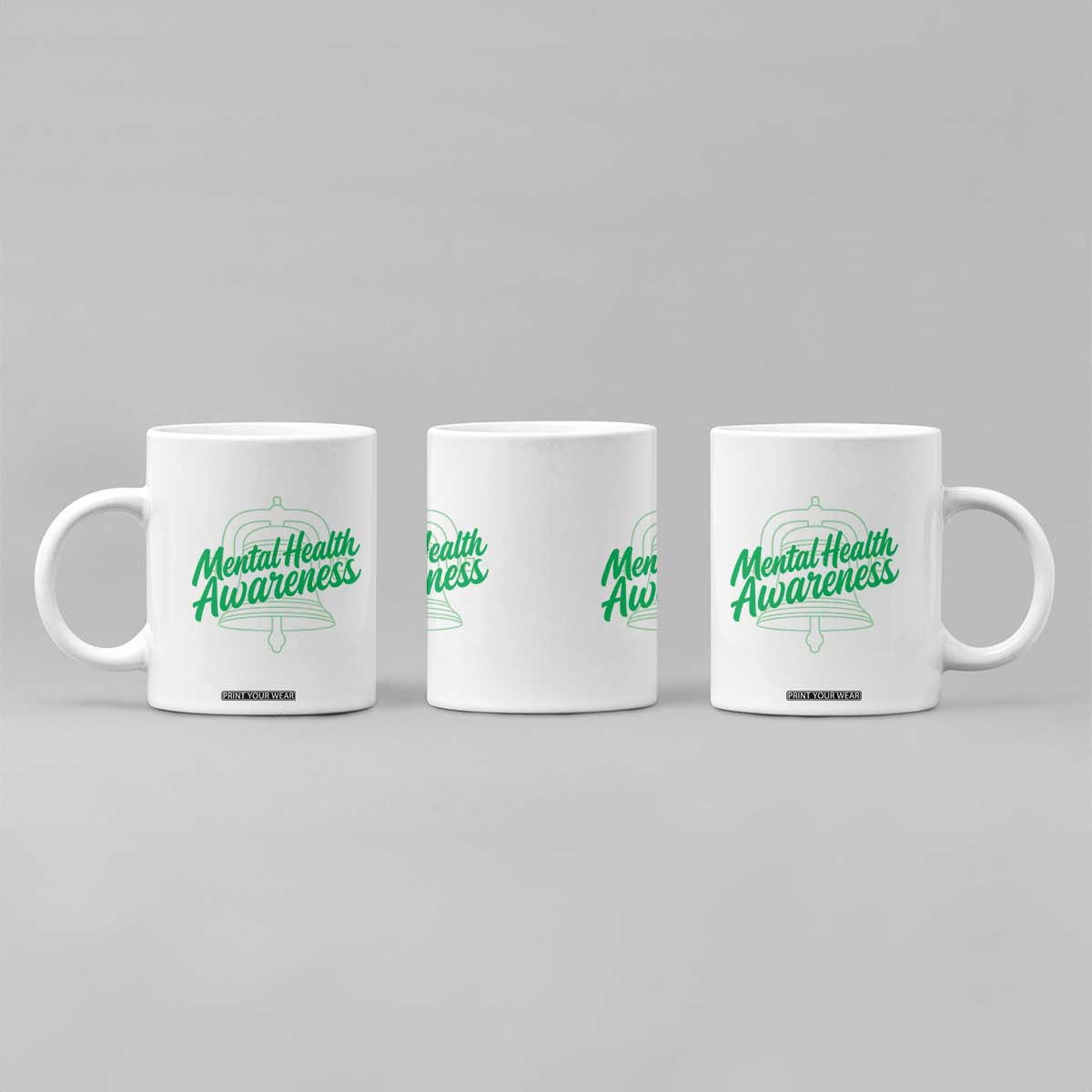 Mental Health Matters Awareness Coffee Mug Support Squad Green Ribbon TS14 Print Your Wear