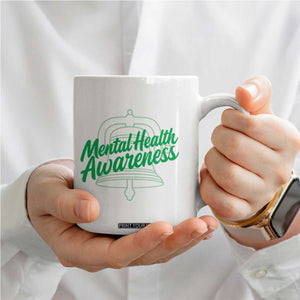 Mental Health Matters Awareness Coffee Mug Support Squad Green Ribbon TS14 Print Your Wear