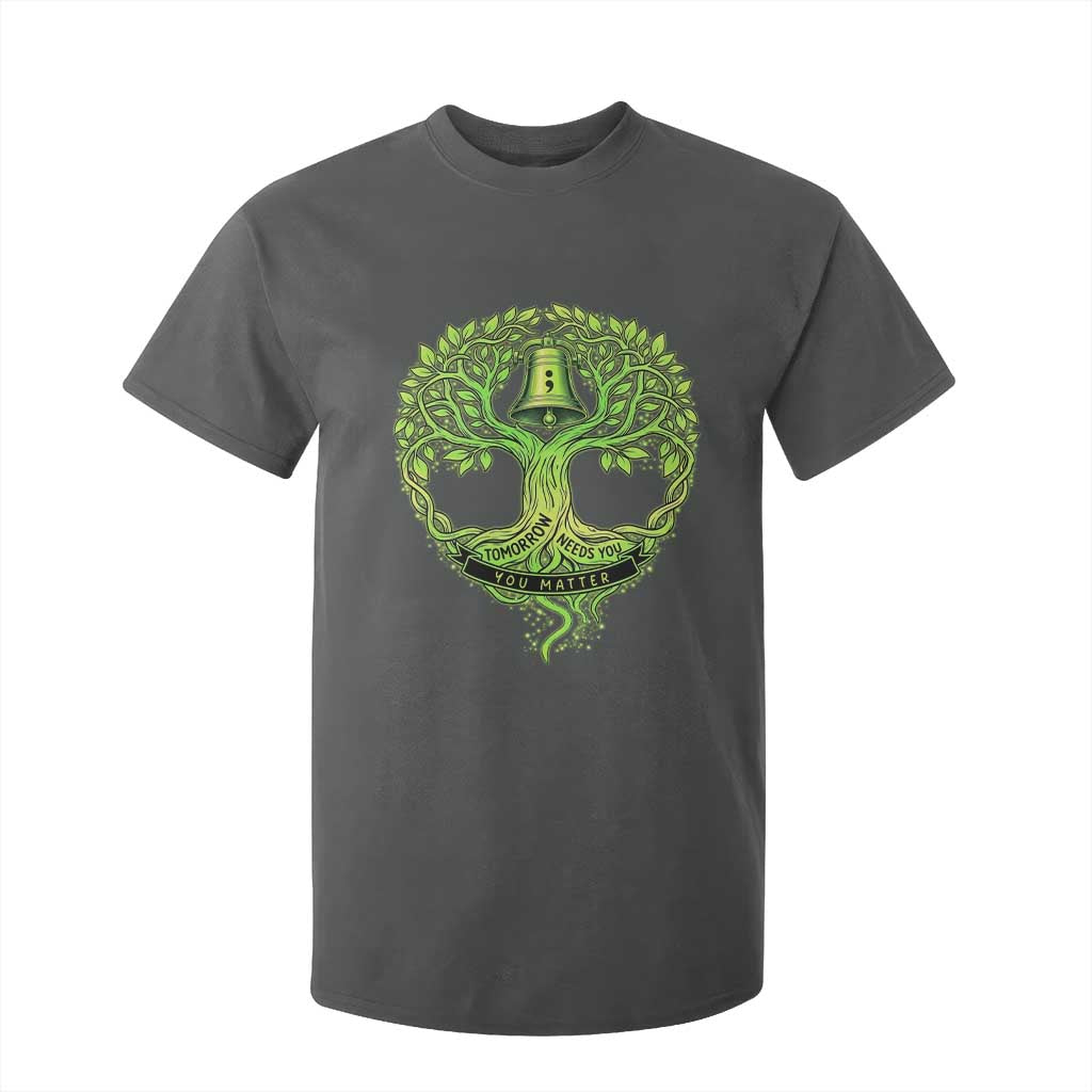 Mental Health Awarenes T Shirt For Kid Tomorrow Needs You You Matter TS14 Dark Heather Print Your Wear